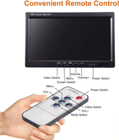 Écran LCD TFT 7 pouces pour voiture, bus, camion, moniteur de voiture pour caméra de recul