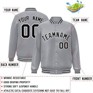Veste de baseball universitaire personnalisée, veste de baseball pour homme, unisexe, tissu PU, style preppy d'automne, nom et numéro de l'équipe brodés - Product Image 2
