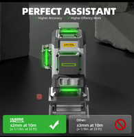 Niveau laser Huepar ZK04CG, nouveau design, 4D, 16 lignes, faisceau laser vert
