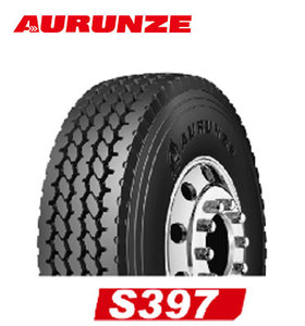 Vente en gros AURUNZE 385/65R22.5 Pneus radiaux pour semi-camion Fabricant de caoutchouc Pneus TBR haute performance à kilométrage élevé Bande de roulement unique - Product Image 4