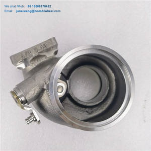 Nueva carcasa de turbina de acero inoxidable T25 de 2017 con aleta de rotación estándar AR 0,49 K418 Material Turbo Boost Control - Product Image 3