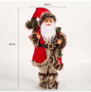 Muñeco de Nieve Navideño Hecho a Mano con Tela Ecológica, Figura Decorativa Clásica de Escritorio en Varios Tamaños, Adorno Navideño - Product Image 2