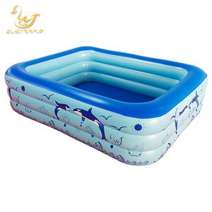 Piscine gonflable Lowj 100-500 kg pour usage familial en extérieur, PVC épaissi pour jeux aquatiques - Product Image 3