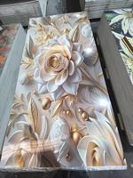 Panneau mural en PVC 5D effet marbre, imperméable, imprimé UV, pour salle de bain, bureau, villa, maison, divertissement intérieur, Latus