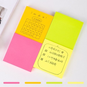 Deli <b>Sticky</b> <b>Notes</b> 9085 Square Paper 100 Sheets Self-adhesive Multi-color Fluorescent Memo Pad - Product Image 4
