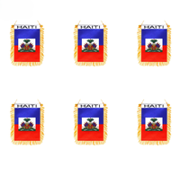 Ensemble de supporters personnalisé avec drapeau d'Haïti : Écharpe, Bandana, T-shirt – Vêtements décoratifs pour fans de football d'été