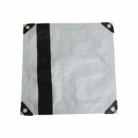 Vente Flash - Bâche de Camion en PE Imperméable 190 g/m² avec Film Blanc sur Base Noire et Bandes Renforcées