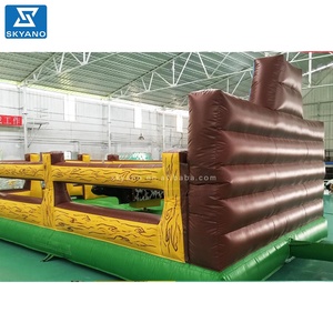 Jeu de <span class=keywords><strong>groupe</strong></span> <span class=keywords><strong>en</strong></span> plein air 6x4m gonflable mécanique rodeo bull jeu de machine d'équitation - Product Image 4