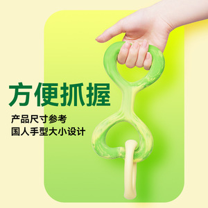 Yite Pet Figure Eight Ring Rubber Nylon Dog Toy <b>Bite</b> Resistant Medium Large Dogs Outdoor Tug Of War Interactive Chew Toy - Product Image 4