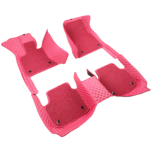 Tapis de sol de voiture pour femmes, étanche, à bas <span class=keywords><strong>prix</strong></span>, ensemble complet coloré 5D, fournitures d'usine, nouveau - Product Image 1