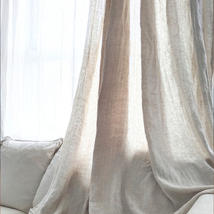 Clot Linen Shower <b>Curtain</b> for the Living Room Linen <b>Curtains</b> Light Filtering <b>Curtains</b> Fabric Custom Color and Size Wholesale - Product Image 1