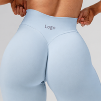 Promotion : Legging de sport et yoga pour femme, taille haute, coupe galbante, dos élégant, décolleté en V profond, pour l'entraînement, la gym et le fitness