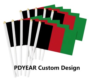Bandera Promocional para Auto, Precio Económico, Tela de Poliéster, Bandera Portátil para Agitar con la Mano, con Impresión de Logotipo Personalizado para Fiestas, Deportes y Juegos - Product Image 1