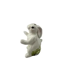 Ручная роспись керамической формы кролика соль/перец шейкер