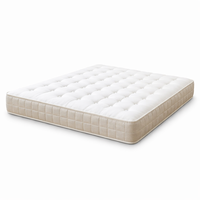 Matelas de luxe hybride artisanal en coton, lin, cachemire, poils de chameau et crin de cheval, ressorts ensachés, sans colle, qualité supérieure belge