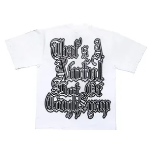 T-shirt ALOCS à manches courtes COUGH SYRUP Cupid Tattoo Hip Hop Streetwear 100% coton T-shirt d'été personnalisé pour hommes - Product Image 2