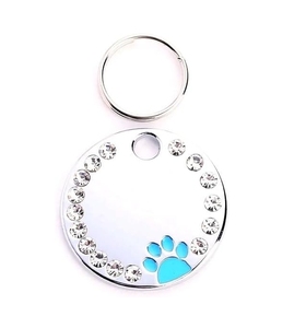 Personal isierte Hund/Katze <span class=keywords><strong>Cute</strong></span> Paw <span class=keywords><strong>Pet</strong></span> ID Tag mit einzigartigem Lasergravur-Namen und Telefon nummer für Haustier halsband oder Schlüssel anhänger - Product Image 2