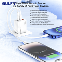Chargeur mural PD 30W original, adaptateur triple port rapide pour iPhone, Android, appareil photo, montre intelligente, microphone, prise UK, EU, US