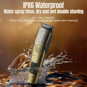 Lanumi LK-887 Ensemble de toilettage multifonctionnel 6-en-1 rétro en métal, étanche IPX6, tondeuse à cheveux, tondeuse à poils de <span class=keywords><strong>nez</strong></span>, USB - Product Image 5