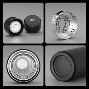 Botella Termo Inteligente de Acero Inoxidable con Logotipo Personalizado por Sublimación, Taza con Sensor de Temperatura y Luz LED - Product Image 4