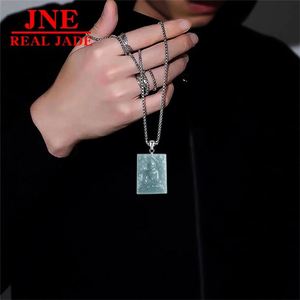 Pendentifs en <span class=keywords><strong>jade</strong></span> naturel <span class=keywords><strong>de</strong></span> type A, bleu eau riche, marque King Somdej, statue <span class=keywords><strong>de</strong></span> <span class=keywords><strong>Bouddha</strong></span> d'Asie du Sud-Est, <span class=keywords><strong>Thaïlande</strong></span>, pour hommes et femmes - Product Image 3