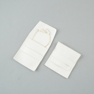 Bolsa de Joyería con Logotipo, de Microfibra y Terciopelo, con Solapa, para Mujer, de Viaje, Popular en América, Portátil, Cuadrada - Product Image 1