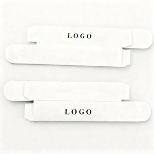 OEM Gold Stamped Oil <b>Blend</b> Lip Oil Box White Cardstock Luxury Packaging for Cosmetic <b>Bottles</b> and Beauty Items - Product Image 1