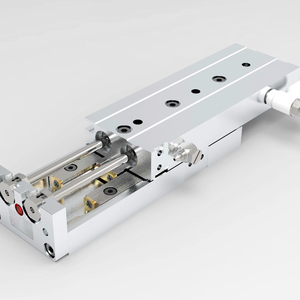 צילינדר פנאומטי סטנדרטי מסדרת MXS מפלדת אל-חלד עם שולחן הזזה ומסב - Product Image 3