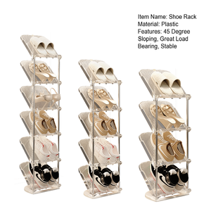 Organizzatore per <span class=keywords><strong>scarpe</strong></span> con scarpiera verticale inclinabile a 45 gradi e supporto per <span class=keywords><strong>scarpe</strong></span> <span class=keywords><strong>salvaspazio</strong></span> per ingresso 4/5/6/livelli - Product Image 5