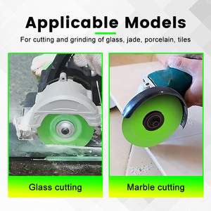 Disco de Corte Fino de Diamante para Vidro, Mármore e Cerâmica, 4 polegadas (100mm, 115mm, 125mm), Verde Jade - Product Image 6