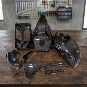 Kit carrosserie en fibre de carbone Inca King V-Rod pour motos de rue, neuf, garantie 1 an, systèmes premium de remplacement/réparation - Product Image 2