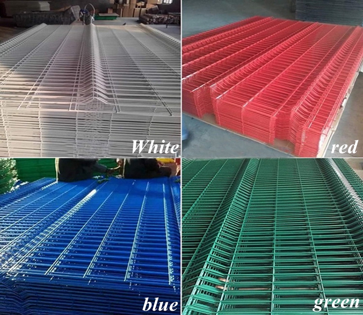 Powder Coated 1.5m 3d Curved Wire Mesh Fence Galvanized Steel