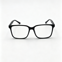 Monture de lunettes carrée pour hommes et femmes, style rétro, verres transparents, monture de lunettes de vue, design de marque de luxe vintage