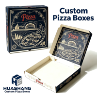 Scatole per Pizza in Cartone Ondulato Usa e Getta, Prezzo di Fabbrica all'Ingrosso, Tutte le Dimensioni, Design Personalizzato, Scatole Stampate per Consegna Pizza