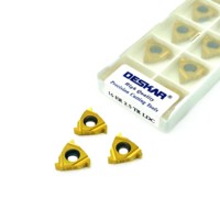 Plaquettes de taraudage indexables DESKAR 16ER1.0ISO/10W/10UN 16IR8NPT/19BSPT/3TR/AG60 LDC, plaquettes en carbure pour machines-outils CNC