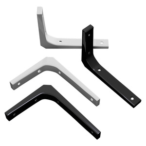 Stainless Steel Wall Shelf Bracket Support Heavy Duty Rectangle Mounting Living Room Storage Rack - Product Image 4