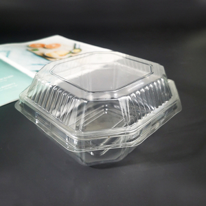 650ml dùng một lần salad bát đa giác hình dạng trong suốt làm bằng chống sương mù bao bì container 500g trái cây cắt hộp trái cây hộp - Product Image 5