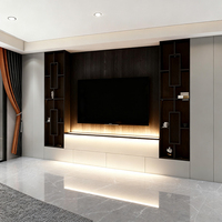 Table TV en bois BOSNiE avec foyer, design moderne, écologique, meuble TV personnalisé, console de luxe pour salon, chambre, appartement