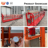 Plateforme suspendue écologique Hebei Wufeng ZLP630 peinte par pulvérisation, 630 kg, 1,5 kW, pour travaux de construction sur les campus universitaires