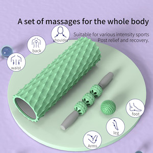 Thân thiện với môi Yoga thiết lập cơ bắp con lăn dính EVA + PVC bọt Yoga Con lăn - Product Image 3