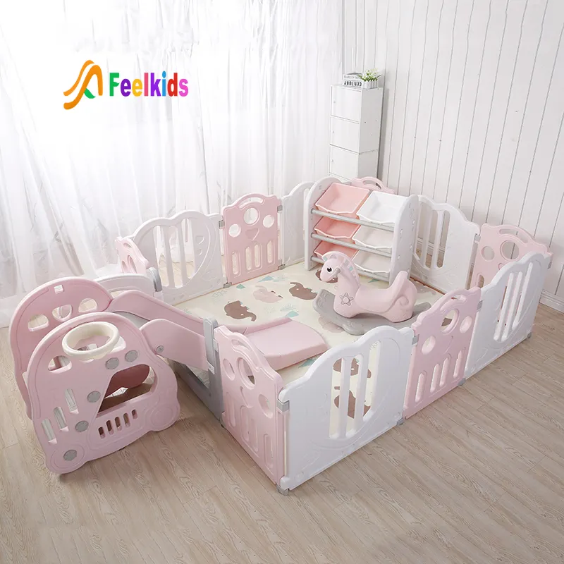 Feelcrianças caneta anti-estática eco plástico crianças bebê playpen para playterrâneo interior cerca adulto