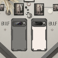 Coques de téléphone portable hybrides antichoc souples pour Google Pixel 10 Pro, Pixel Pro XL, Pixel 9, Pixel 8 - Housse arrière pour téléphone portable
