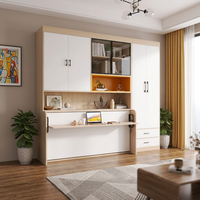Meubles de maison économiseurs d'espace, lit mural pliable Murphy avec bureau intégré pour les chambres