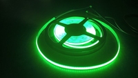 Bande LED COB flexible RGB 24V, largeur PCB 10mm, Ra90, puces Epistar, 630 LED, corps de lampe en PVC, indice de protection IP20, 14,4W, 50000 heures