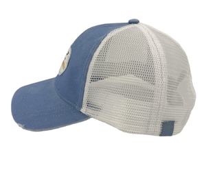 Chapeaux de sport OEM personnalisés à 6 panneaux en maille à bord pré-incurvé, vente en gros de casquette de camion casquette de camionneur en maille patch travail logo brodé - Product Image 3