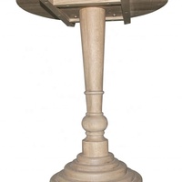 HL064 Nancy Table d'appoint, console ou table sur pieds en chêne massif, style vintage français et farmhouse, personnalisable, pour salon et hôtel