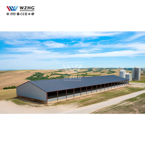 Chất Lượng Cao Đúc Sẵn Gia Cầm Cấu Trúc Thép Bò Trang Trại Xây Dựng Nhà Kho Gia Súc Chuồng Bò Trang Trại Bò Chuồng - Product Image 1