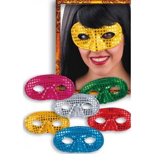 Mascherina in tessuto con paillettes, colori assortiti - Product Image 1