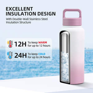 32oz thép không gỉ bền không gian chai Clipping Hook Nắp chân không cách nhiệt <span class=keywords><strong>Flask</strong></span> biểu tượng tùy chỉnh bán buôn drinkware Nhà cung cấp - Product Image 3