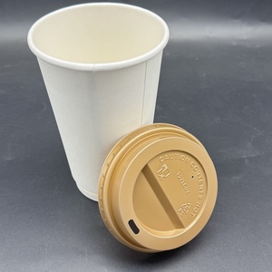12/16oz doppia parete bianco cartone di <span class=keywords><strong>carta</strong></span> tazza di caffè con coperchio PS tazza di caffè <span class=keywords><strong>bicchieri</strong></span> caldi - Product Image 5